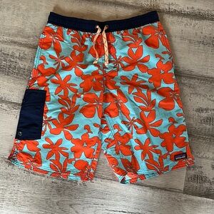 Patagonia NWT Boys’ Baggies Boardshorts Hawaiian Swim Trunks size xl